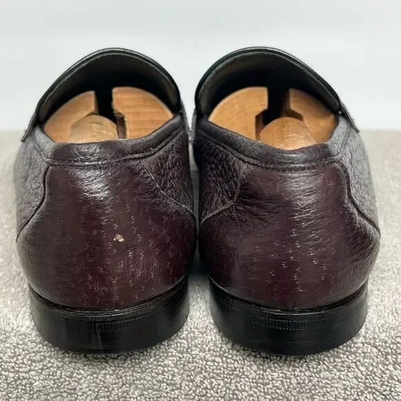 Moreschi 41849 Peccary & Calfskin Loafers Burgundy (SPECIAL 